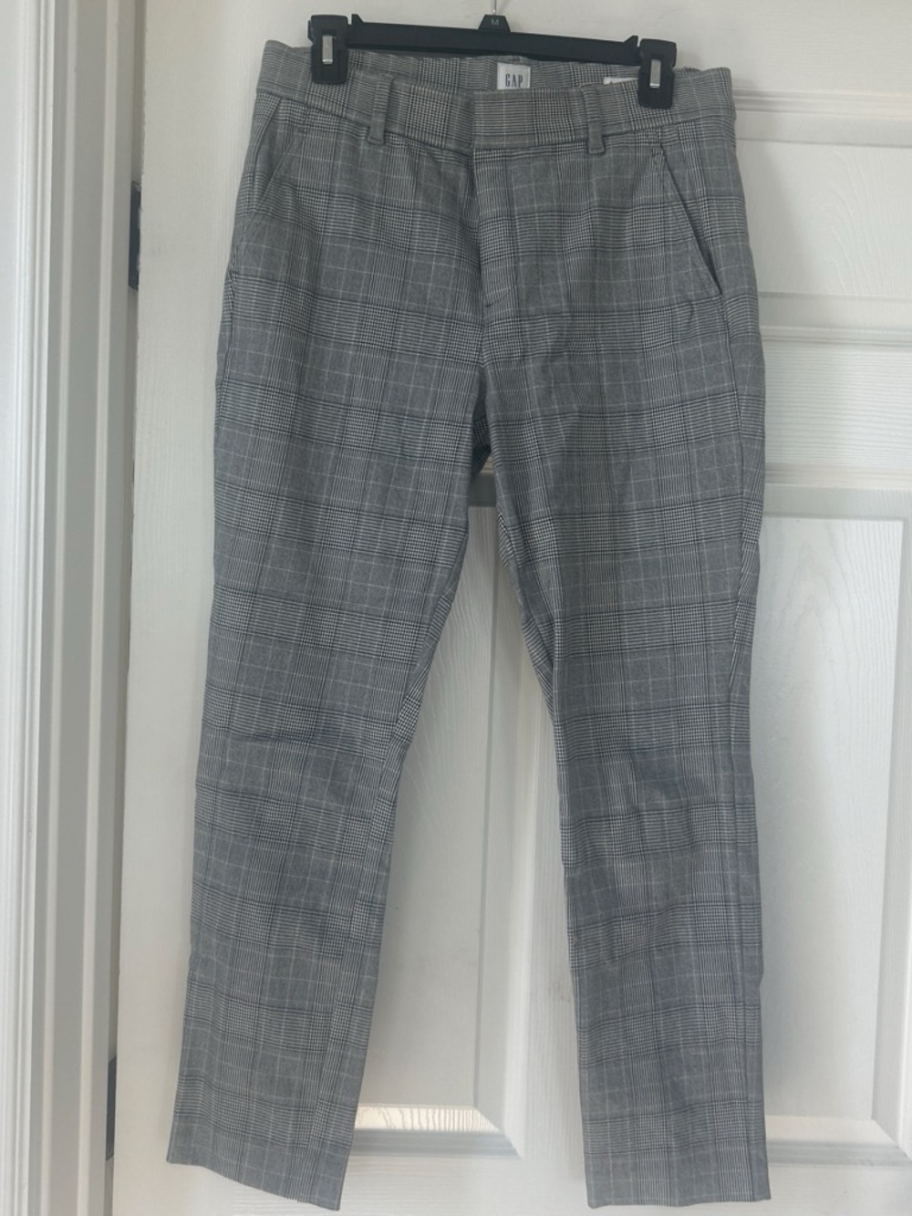 GAP Women’s Gray Plaid Chinos